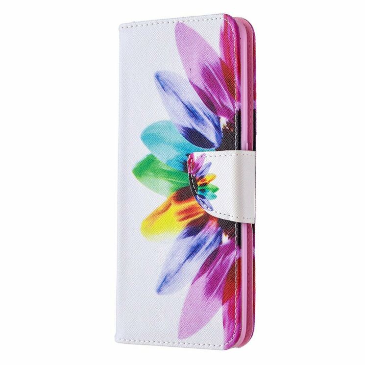 Чехол-книжка Deexe Color Wallet для OPPO A5 2020 / A9 2020 - Colorized Flower: фото 4 из 9