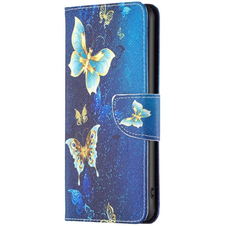 Чехол-книжка Deexe Color Wallet для OPPO Reno 12 - Golden Butterflies: фото 2 из 7