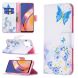 Чохол-книжка Deexe Color Wallet для OPPO Reno 5 Lite - Blue Butterflies and Flowers (278766C). Фото 1 з 8