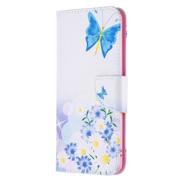 Чохол-книжка Deexe Color Wallet для OPPO Reno 5 Lite - Blue Butterflies and Flowers: фото 3 з 8