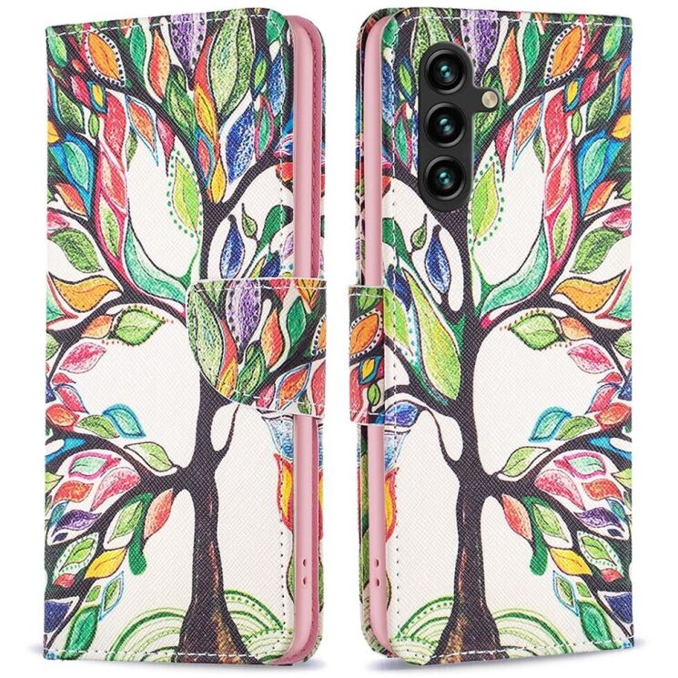 Чехол-книжка Deexe Color Wallet для Samsung Galaxy A15 (A155) - Life Tree: фото 1 из 7