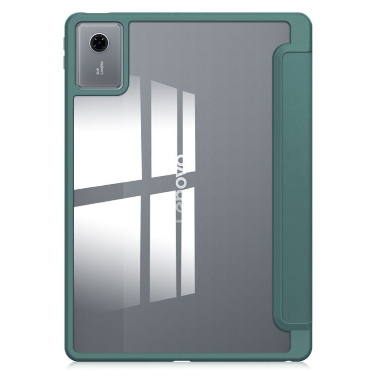 Чехол-книжка Deexe Crystal Back для Lenovo Idea Tab (TB336) - Green: фото 2 из 7