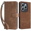 Чехол-книжка Deexe Delta Book для Infinix Hot 40 / 40 Pro - Brown (344704Z)