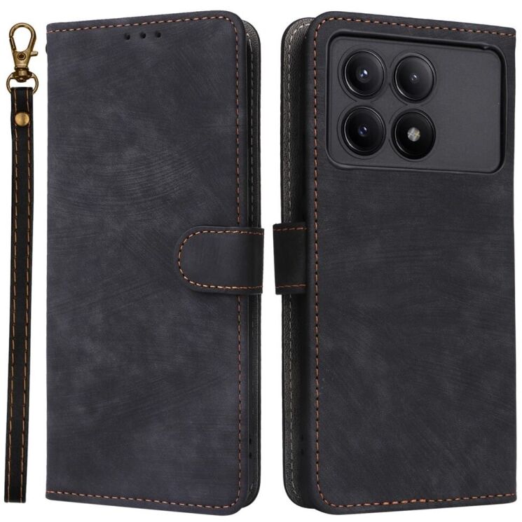 Чехол-книжка Deexe Delta Book для Xiaomi Poco X6 Pro - Black: фото 1 из 7