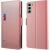 Чехол-книжка Deexe Eclipse Wallet для Infinix Hot 50 - Rose Gold: фото 1 из 9