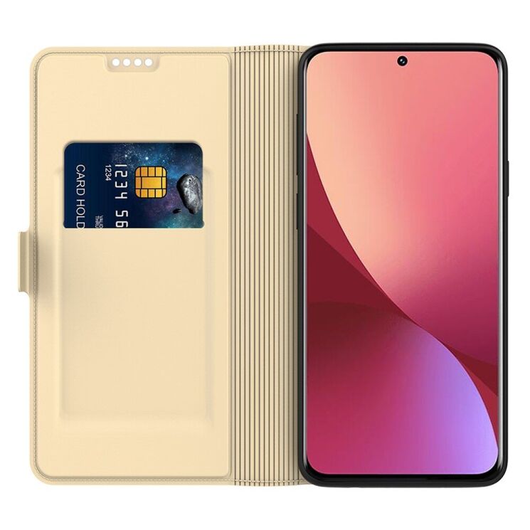 Чехол-книжка Deexe Faro Wallet для Xiaomi Redmi 13 - Gold: фото 2 из 7