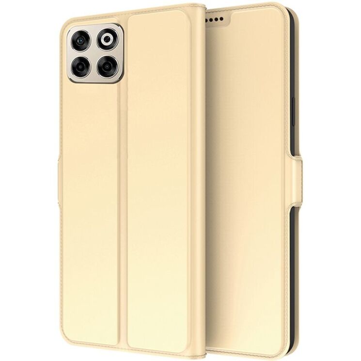 Чехол-книжка Deexe Faro Wallet для ZTE Nubia V70 - Gold: фото 1 из 7