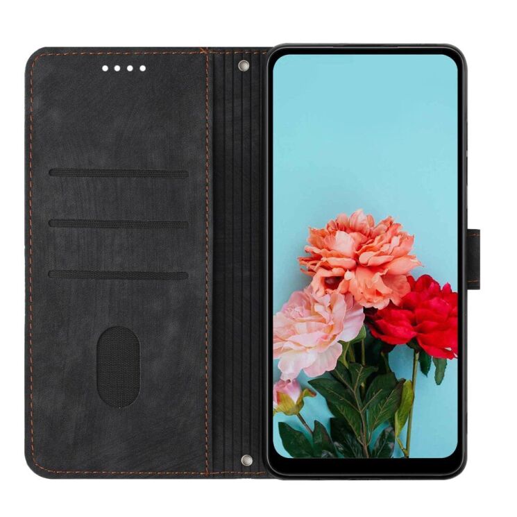 Чохол-книжка Deexe Lines Series для Infinix Hot 30 Play (X6835B) - Black: фото 2 з 12