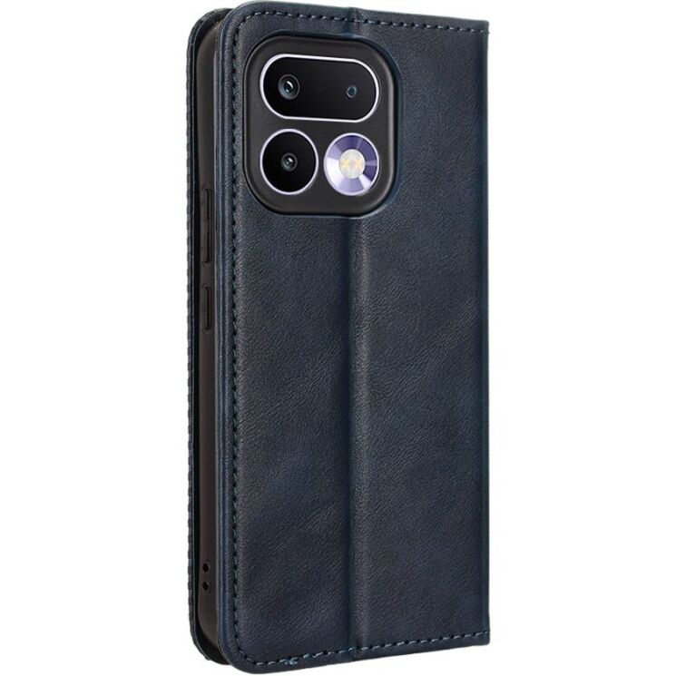 Чехол-книжка Deexe Retro Style для Realme 16 Pro - Blue: фото 8 из 20