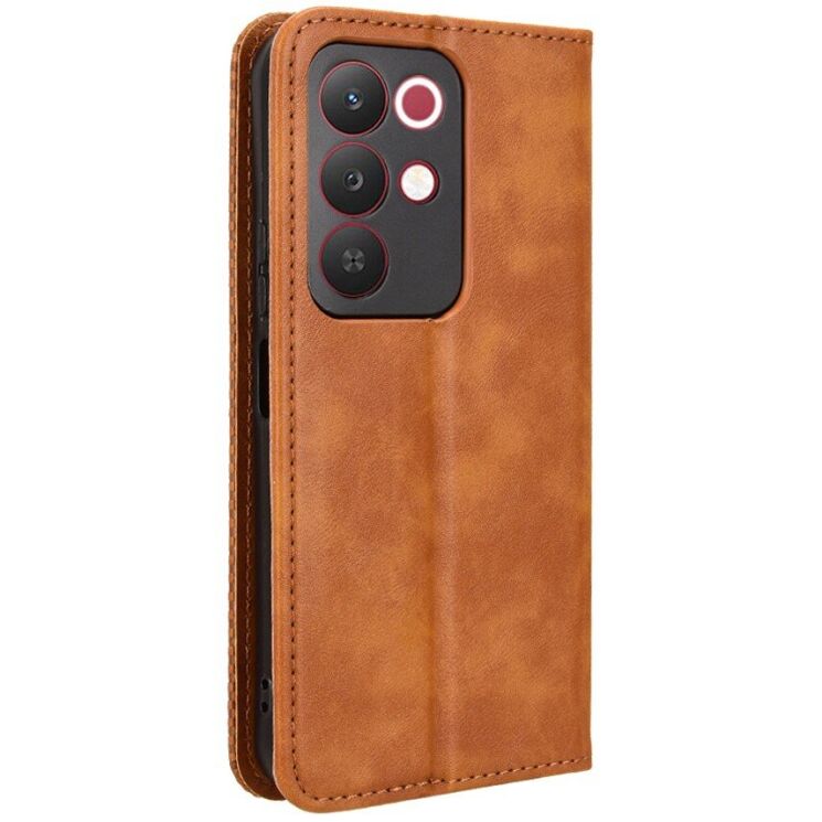 Чехол-книжка Deexe Retro Style для Realme C85 - Brown: фото 8 из 18
