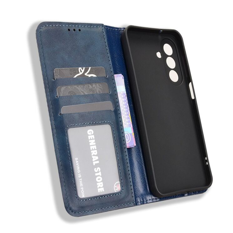 Чехол-книжка Deexe Retro Style для Samsung Galaxy A27 (A276) - Blue (408612L) Чехол-книжка Deexe Retro Style для Samsung Galaxy A27 (A276) - Blue: фото 5 из 9