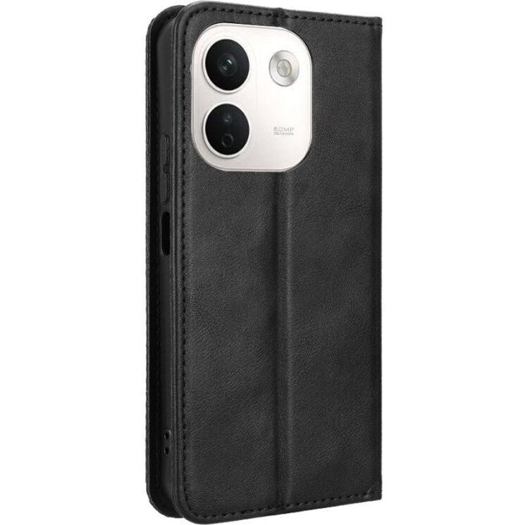 Чохол-книжка Deexe Retro Style для Xiaomi Redmi Note 17 Pro Plus - Black: фото 7 з 19
