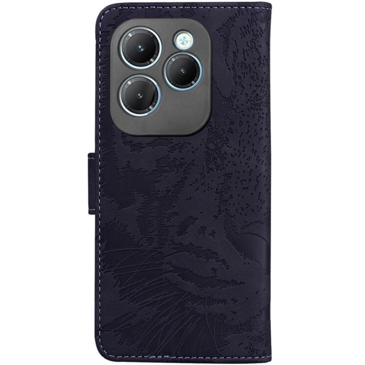 Чехол-книжка Deexe Tiger для Infinix Hot 40 / 40 Pro - Black: фото 6 из 7