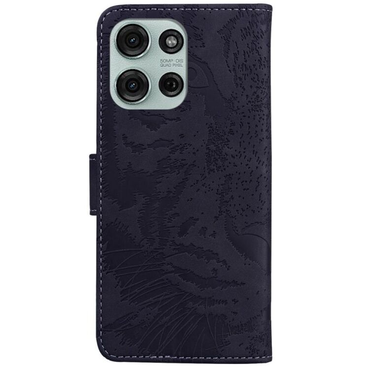 Чехол-книжка Deexe Tiger для Motorola Moto G75 - Black: фото 6 из 7