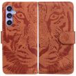 Чехол-книжка Deexe Tiger для Samsung Galaxy A35 (A356) - Brown (354806Z)