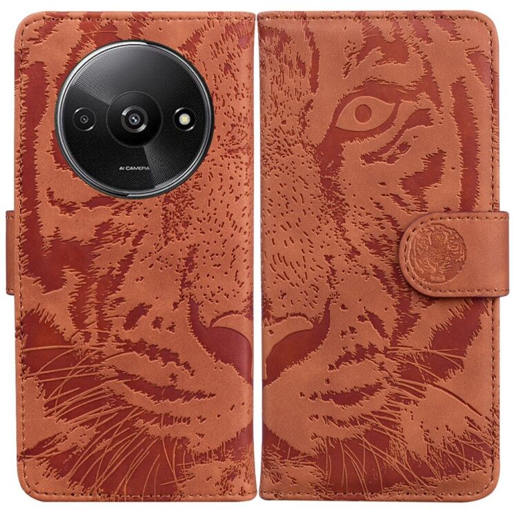 Чехол-книжка Deexe Tiger для Xiaomi Redmi A3 - Brown: фото 1 из 7