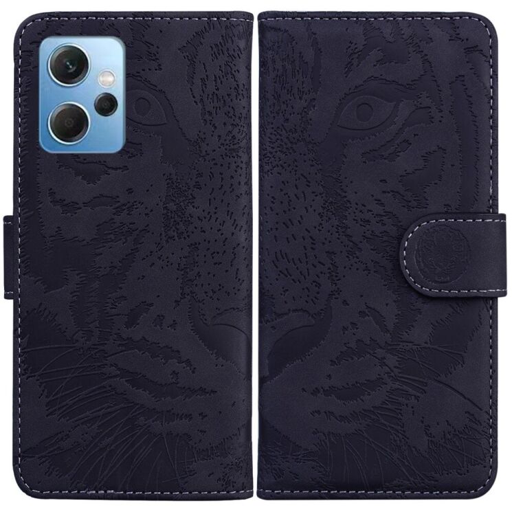 Чехол-книжка Deexe Tiger для Xiaomi Redmi Note 12 - Black: фото 1 из 7