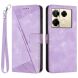 Чехол-книжка Deexe Triangle Series для Infinix Note 40 Pro - Purple (352012V). Фото 1 из 13