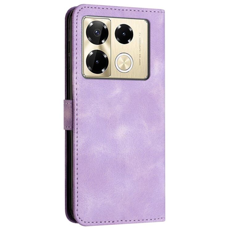 Чехол-книжка Deexe Triangle Series для Infinix Note 40 Pro - Purple: фото 3 из 13