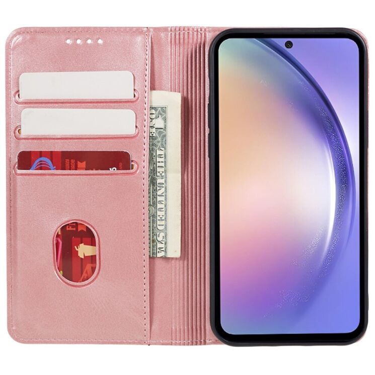 Чехол-книжка Deexe Wallet Case для Samsung Galaxy M35 (M356) - Rose Gold: фото 2 из 7