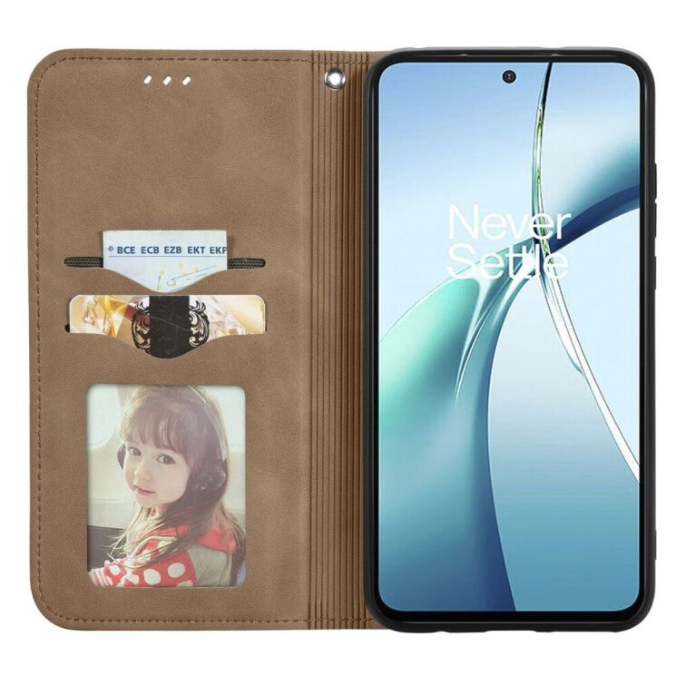 Чехол-книжка Deexe Wallet Case для Xiaomi Redmi Note 14 4G - Brown: фото 4 из 8