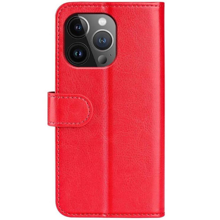 Чехол-книжка Deexe Wallet Style для Apple iPhone 15 Pro - Red: фото 5 из 9