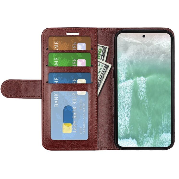 Чехол-книжка Deexe Wallet Style для OPPO Reno 11F - Brown: фото 2 из 7
