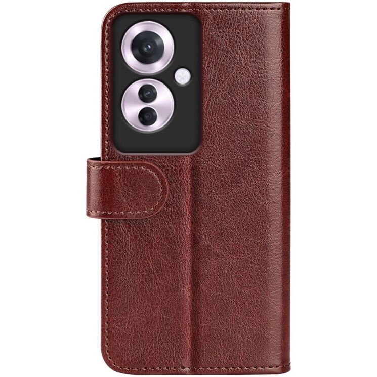 Чехол-книжка Deexe Wallet Style для OPPO Reno 11F - Brown: фото 5 из 7