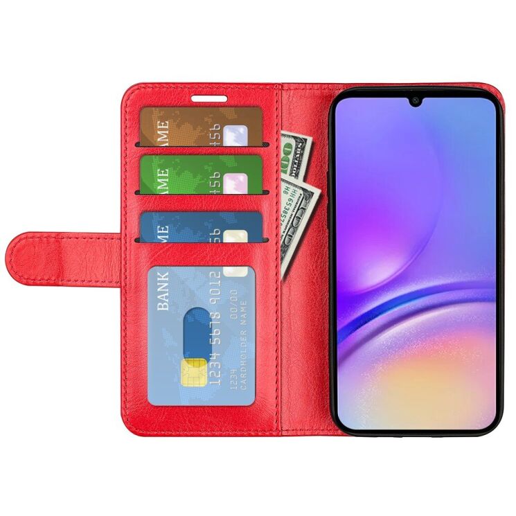 Чехол-книжка Deexe Wallet Style для Samsung Galaxy A05 (A055) - Red: фото 2 из 6