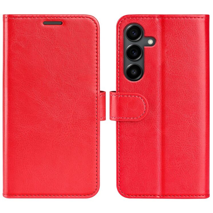 Чехол-книжка Deexe Wallet Style для Samsung Galaxy S25 FE (S731) - Red: фото 1 из 8