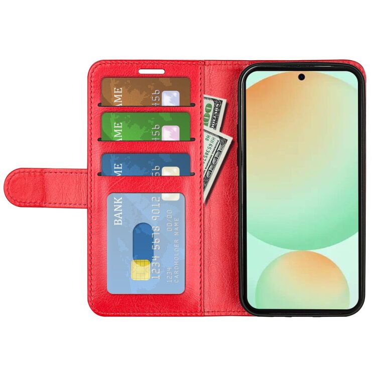 Чехол-книжка Deexe Wallet Style для Samsung Galaxy S25 FE (S731) - Red: фото 4 из 8