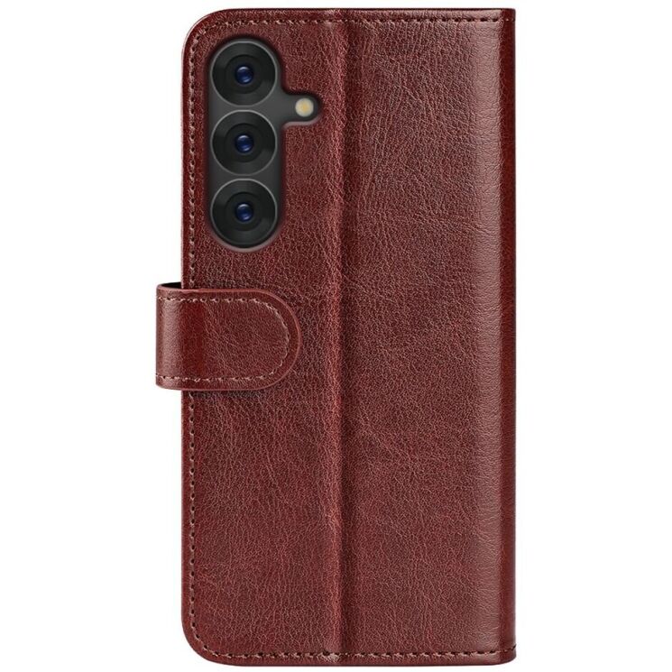 Чехол-книжка Deexe Wallet Style для Samsung Galaxy S25 Plus (S936) - Brown: фото 5 из 7