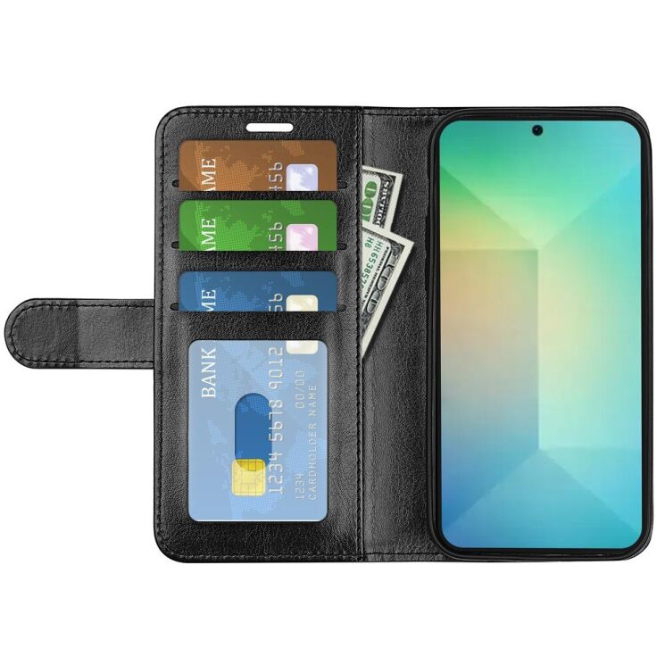 Чехол-книжка Deexe Wallet Style для Samsung Galaxy S25 (S931) - Black: фото 2 из 9