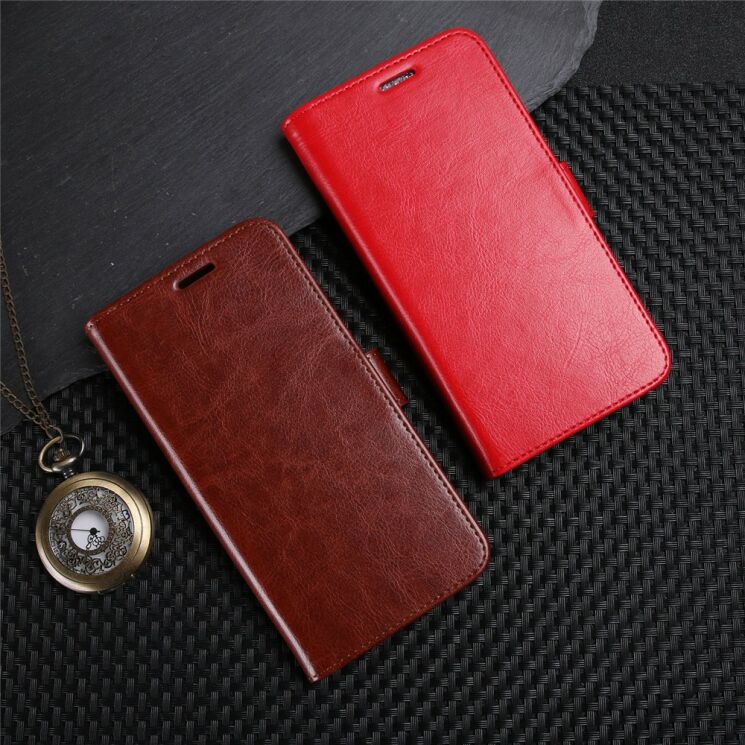 Чехол-книжка Deexe Wallet Style для Sony Xperia XZ2 Compact - Brown: фото 8 из 8