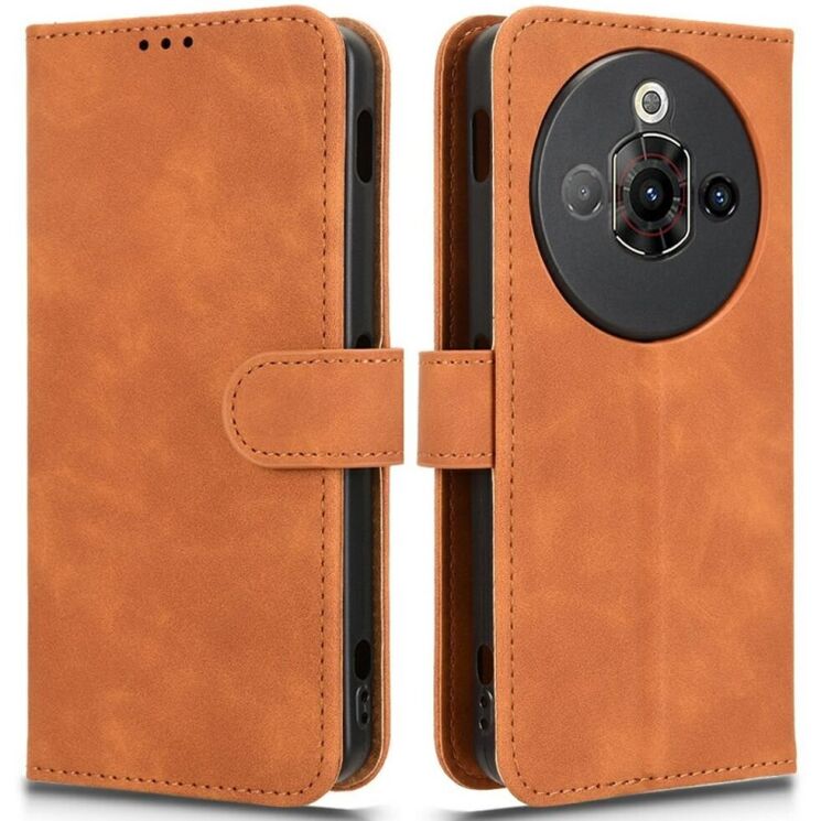 Чехол-книжка Deexe Wallet Style для ZTE Nubia Focus Pro - Brown: фото 1 из 6