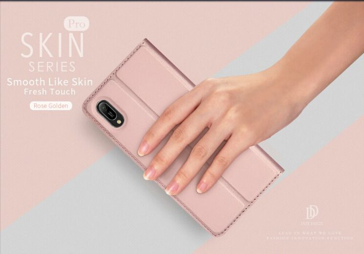 Чехол-книжка DUX DUCIS Skin Pro для Huawei Y6 2019 - Rose Gold: фото 8 из 18