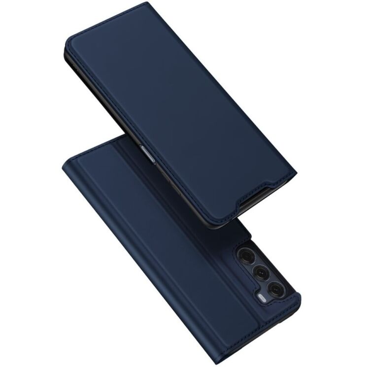 Чехол-книжка DUX DUCIS Skin Pro для Motorola Moto G200 - Blue: фото 1 из 15