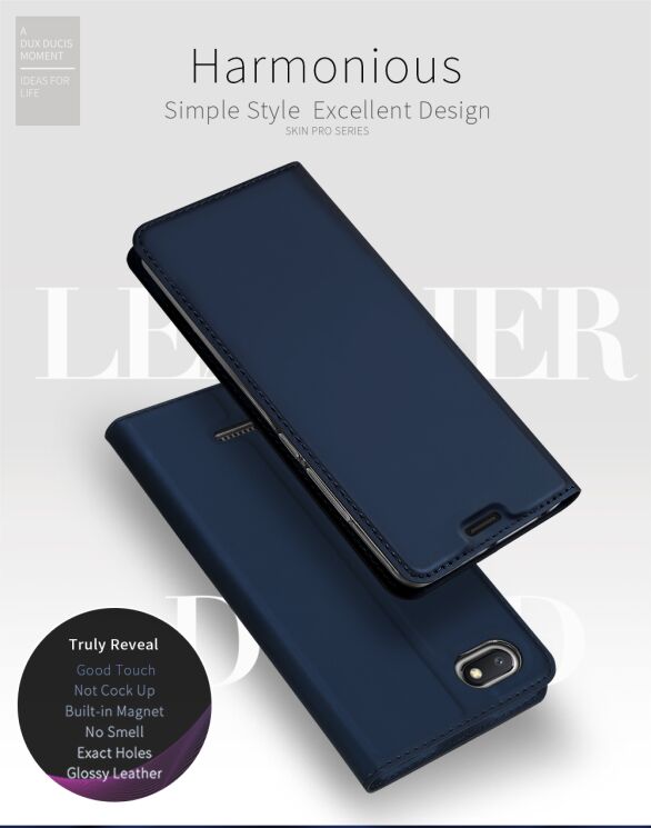 Чехол-книжка DUX DUCIS Skin Pro для Xiaomi Redmi 6A - Gold: фото 8 из 15