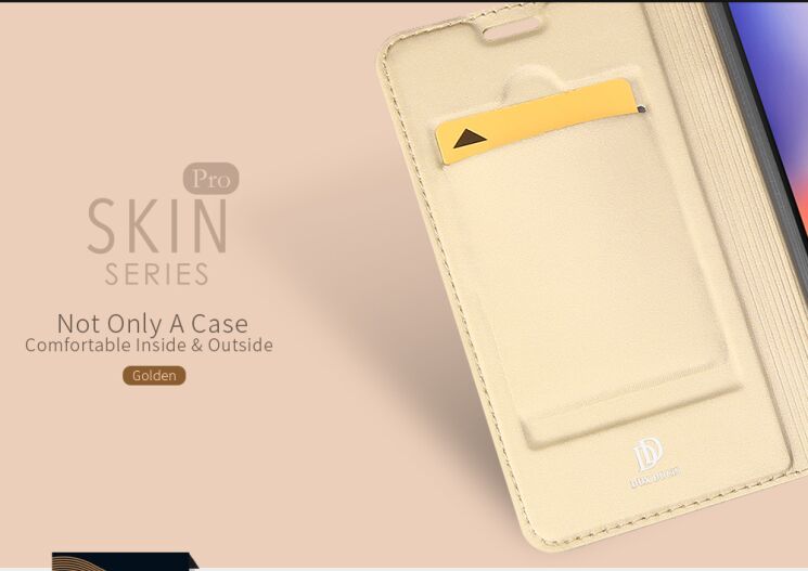 Чехол-книжка DUX DUCIS Skin Pro для Xiaomi Redmi 6A - Gold: фото 11 из 15