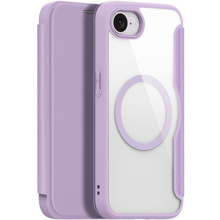 Чехол-книжка DUX DUCIS Skin X Pro Magnetic для Apple iPhone 16e - Pink / Purple: фото 1 из 12