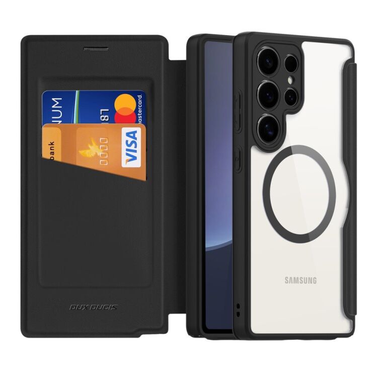 Чехол-книжка DUX DUCIS Skin X Pro Magnetic для Samsung Galaxy S25 Ultra (S938) - Black: фото 2 из 12