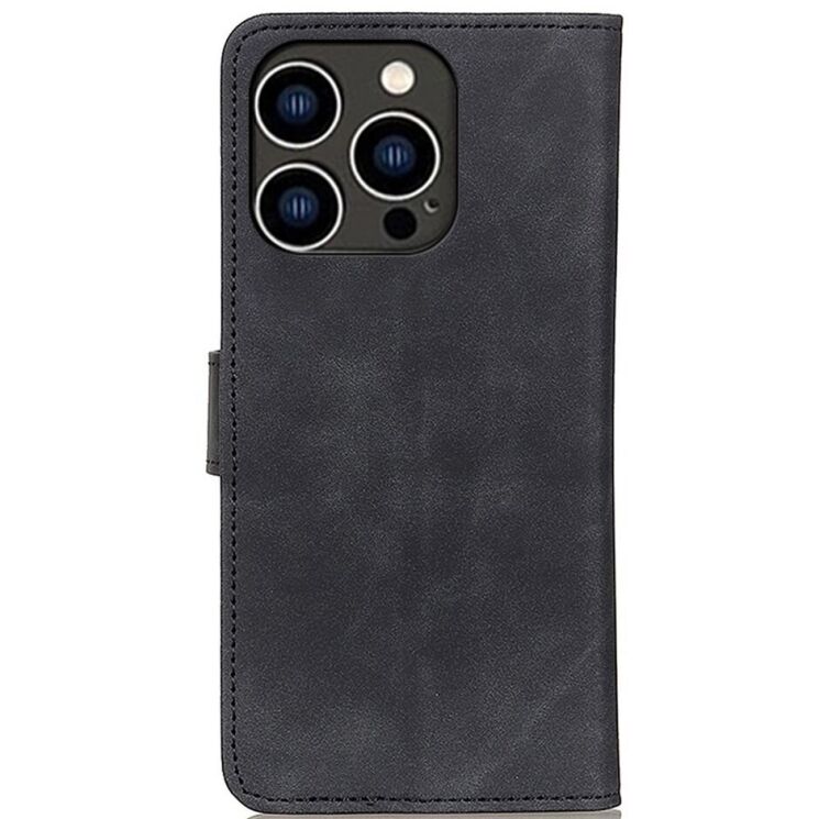 Чехол-книжка KHAZNEH Retro Wallet для Apple iPhone 16 Pro - Black: фото 6 из 9