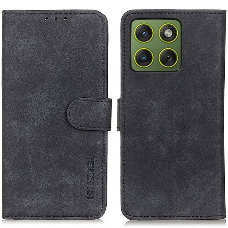 Чохол-книжка KHAZNEH Retro Wallet для Motorola Edge 70 - Black: фото 1 з 8