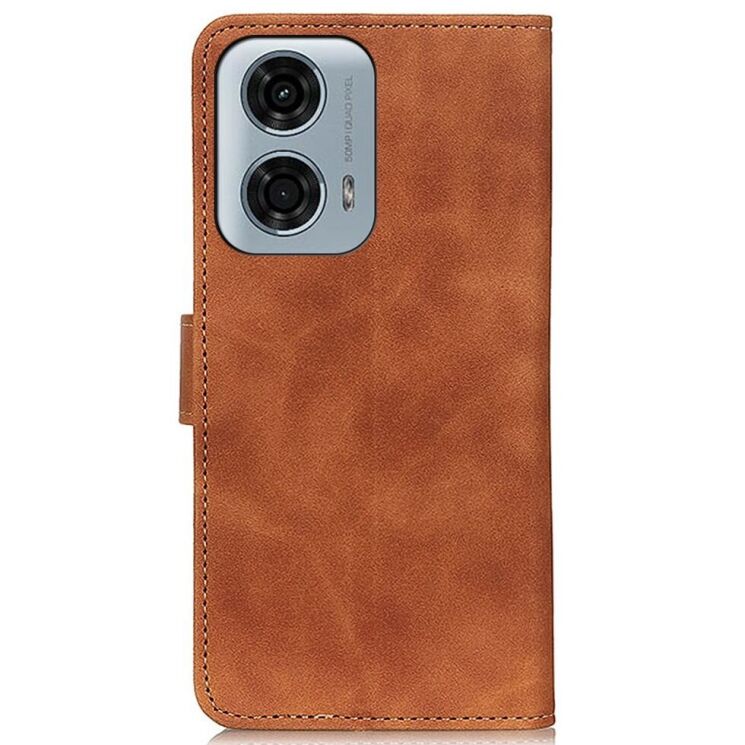Чохол-книжка KHAZNEH Retro Wallet для Motorola Moto G24 Power - Brown: фото 5 з 7