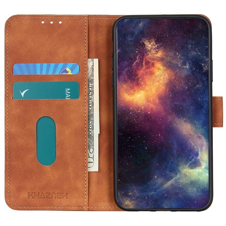 Чохол-книжка KHAZNEH Retro Wallet для Motorola Moto G24 Power - Brown: фото 3 з 7
