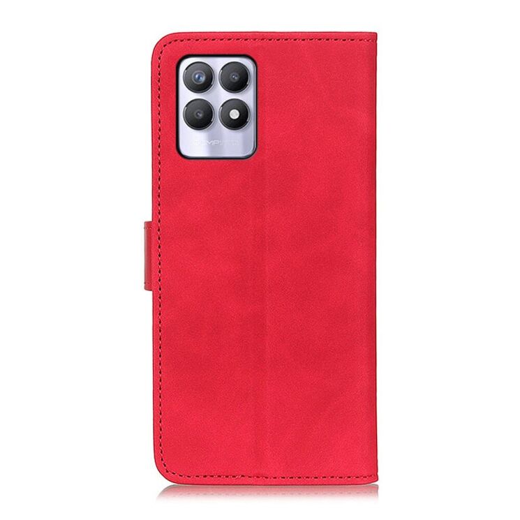 Чехол-книжка KHAZNEH Retro Wallet для Realme 8i / Realme Narzo 50 - Red: фото 4 из 10