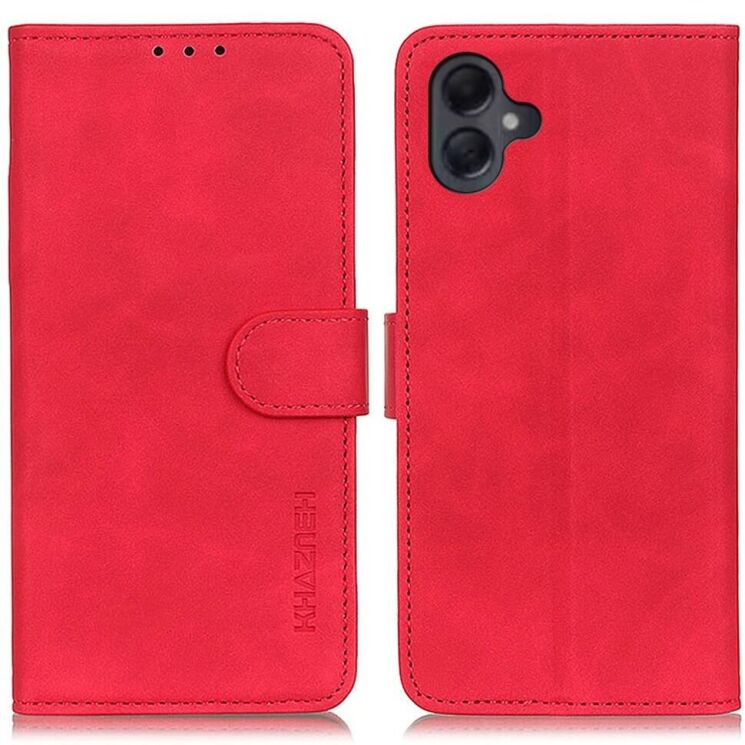 Чохол-книжка KHAZNEH Retro Wallet для Samsung Galaxy A06 (A065) - Red: фото 1 з 8