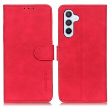 Чехол-книжка KHAZNEH Retro Wallet для Samsung Galaxy S25 FE (S731) - Red: фото 1 из 7