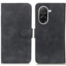 Чехол-книжка KHAZNEH Retro Wallet для Xiaomi Redmi A5 / Poco C71 - Black: фото 1 из 6