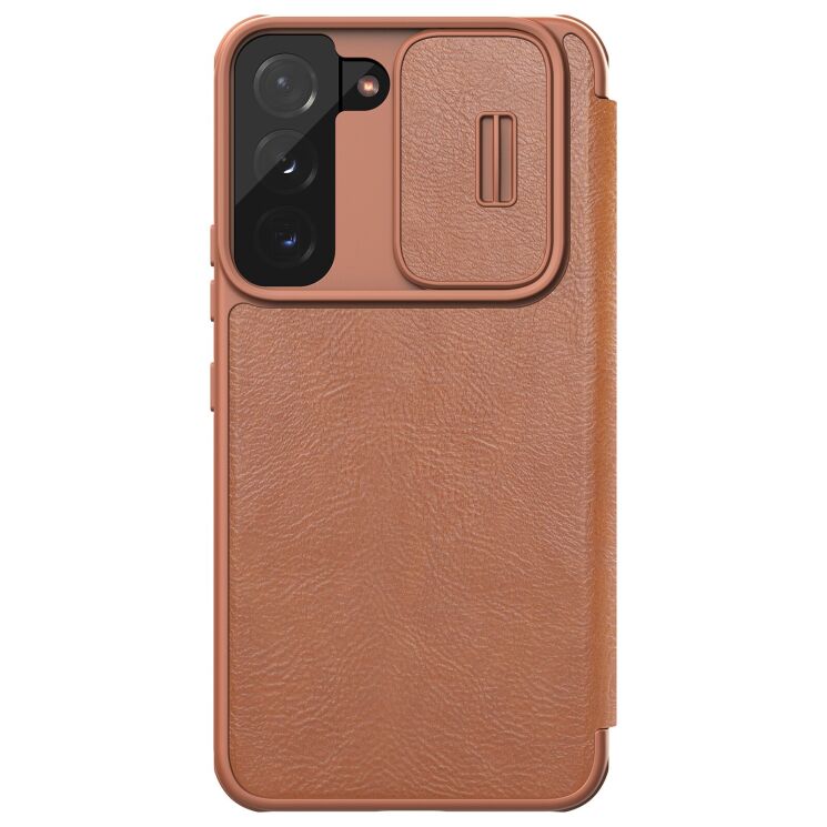 Чохол-книжка NILLKIN Qin Pro для Samsung Galaxy S22 Plus - Brown: фото 2 з 19